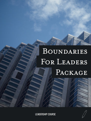 Boundaries for Leaders Video Package